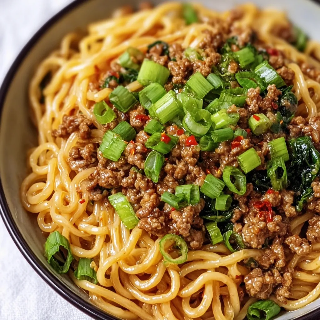 Addictive Dan Dan Noodles recipe