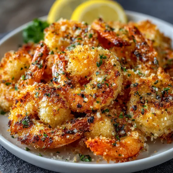 Crunchy Shrimp with Garlic & Cheese recipe