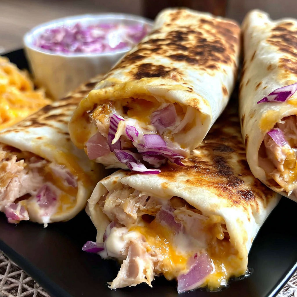 Air Fryer Hot Chicken Wraps recipe