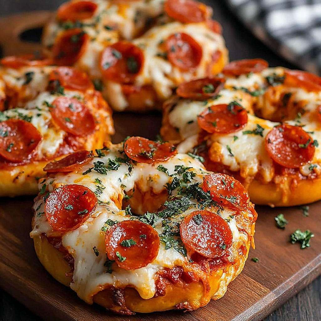 Homemade Air Fryer Pizza Bagels recipe