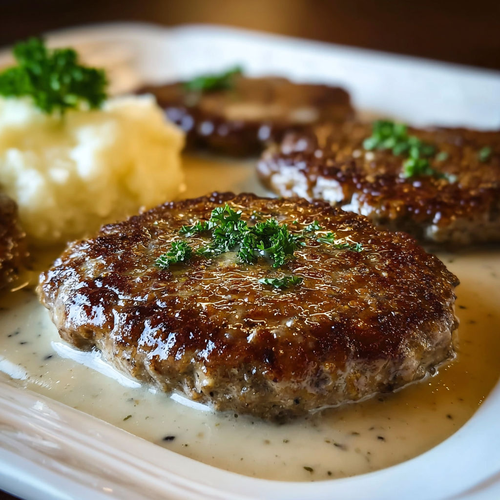Amish Hamburger Steak Bake recipe