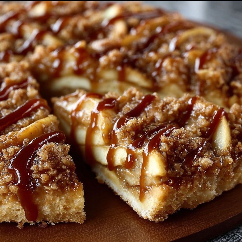Apple Crisp Pizza Dessert recipe