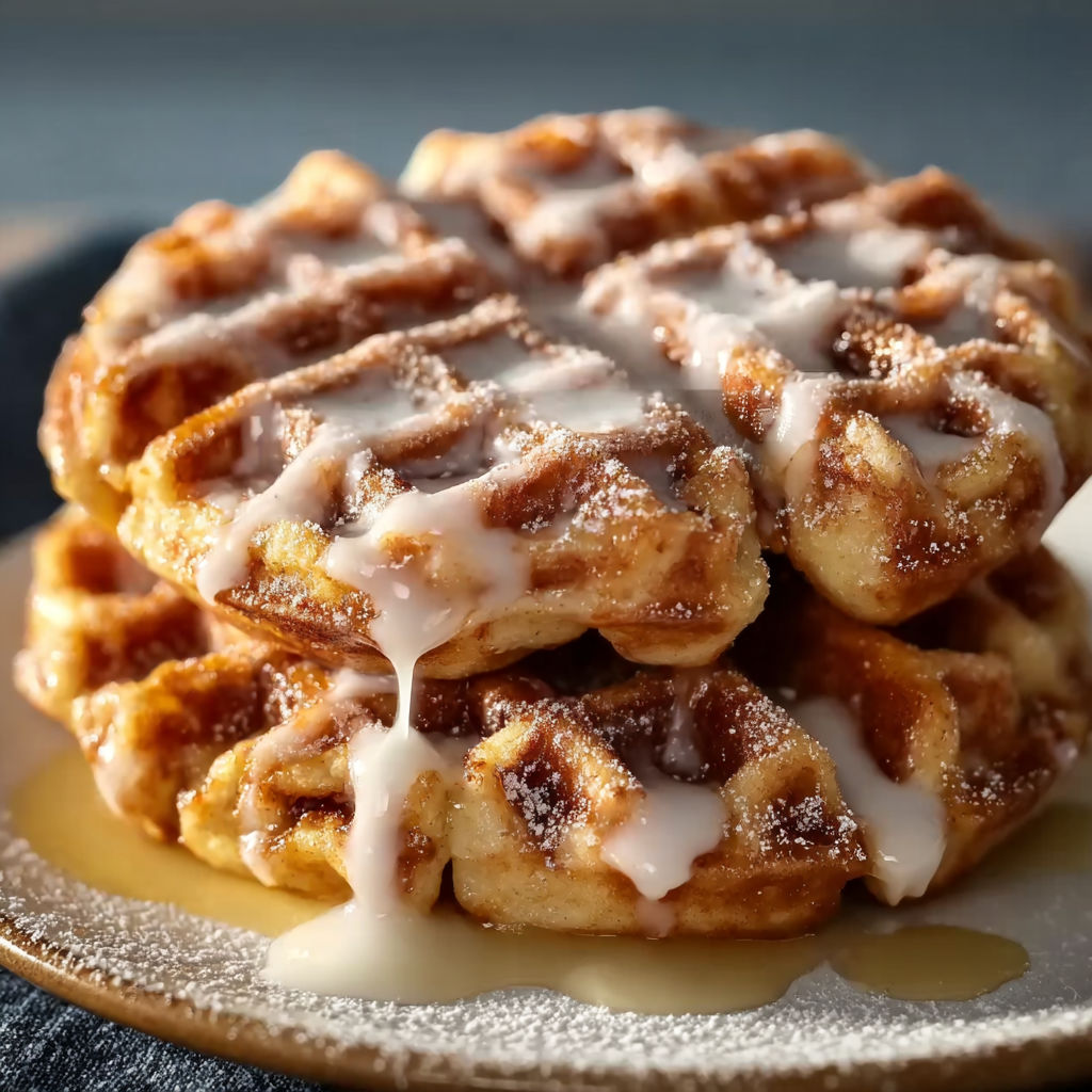 Apple Fritter Waffle Donuts recipe