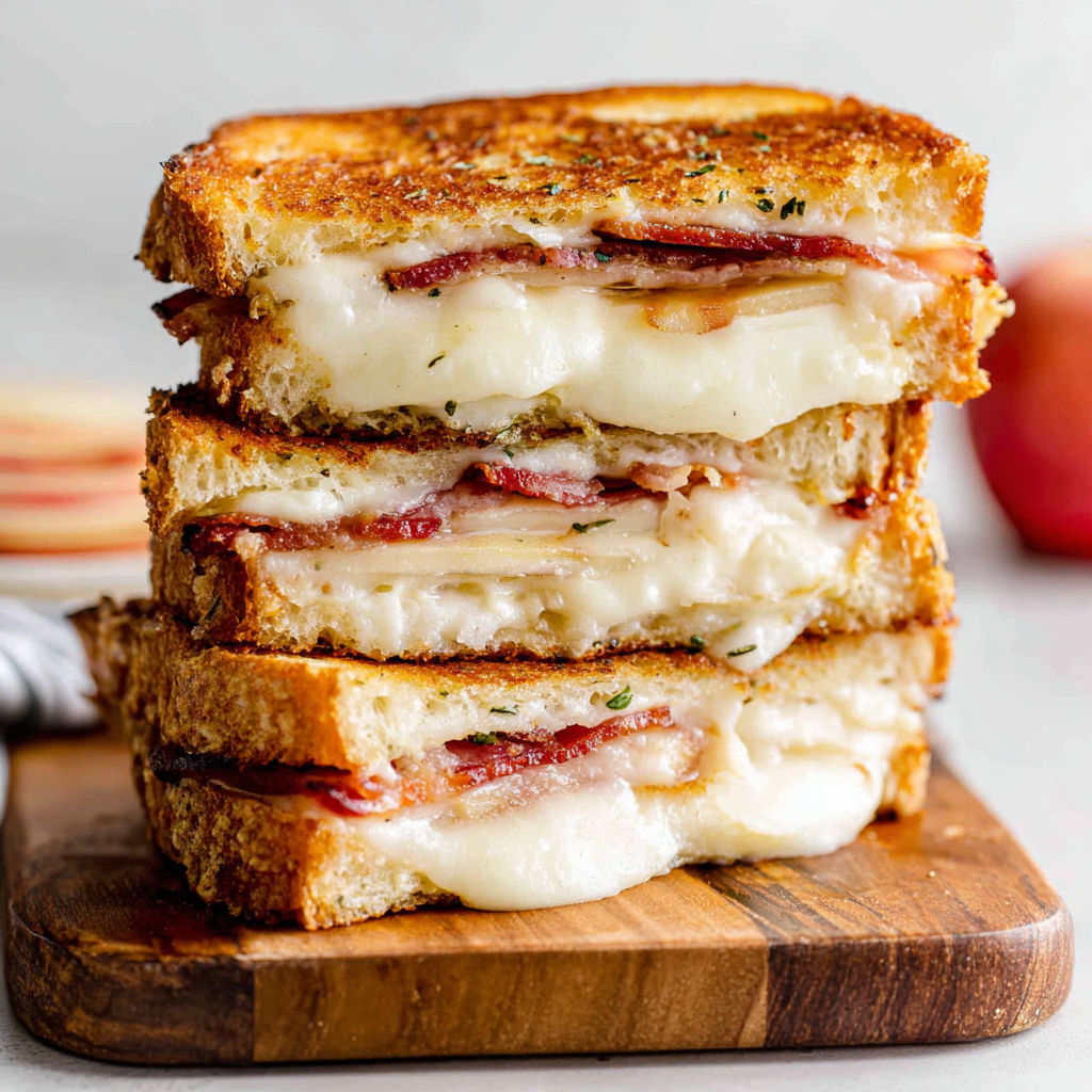 Apple Turkey Bacon Grilled Cheese recipe