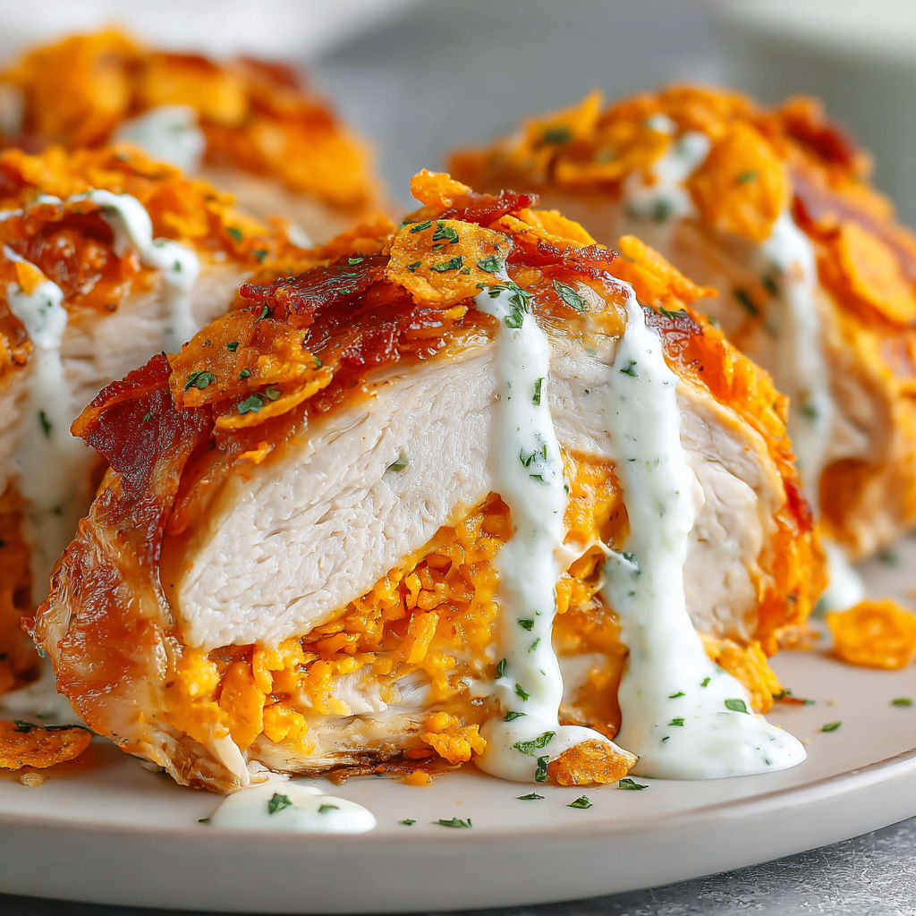 Creamy Bacon-Stuffed Doritos Chicken recipe