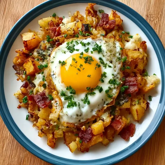 Bacon Egg Potato Hash recipe