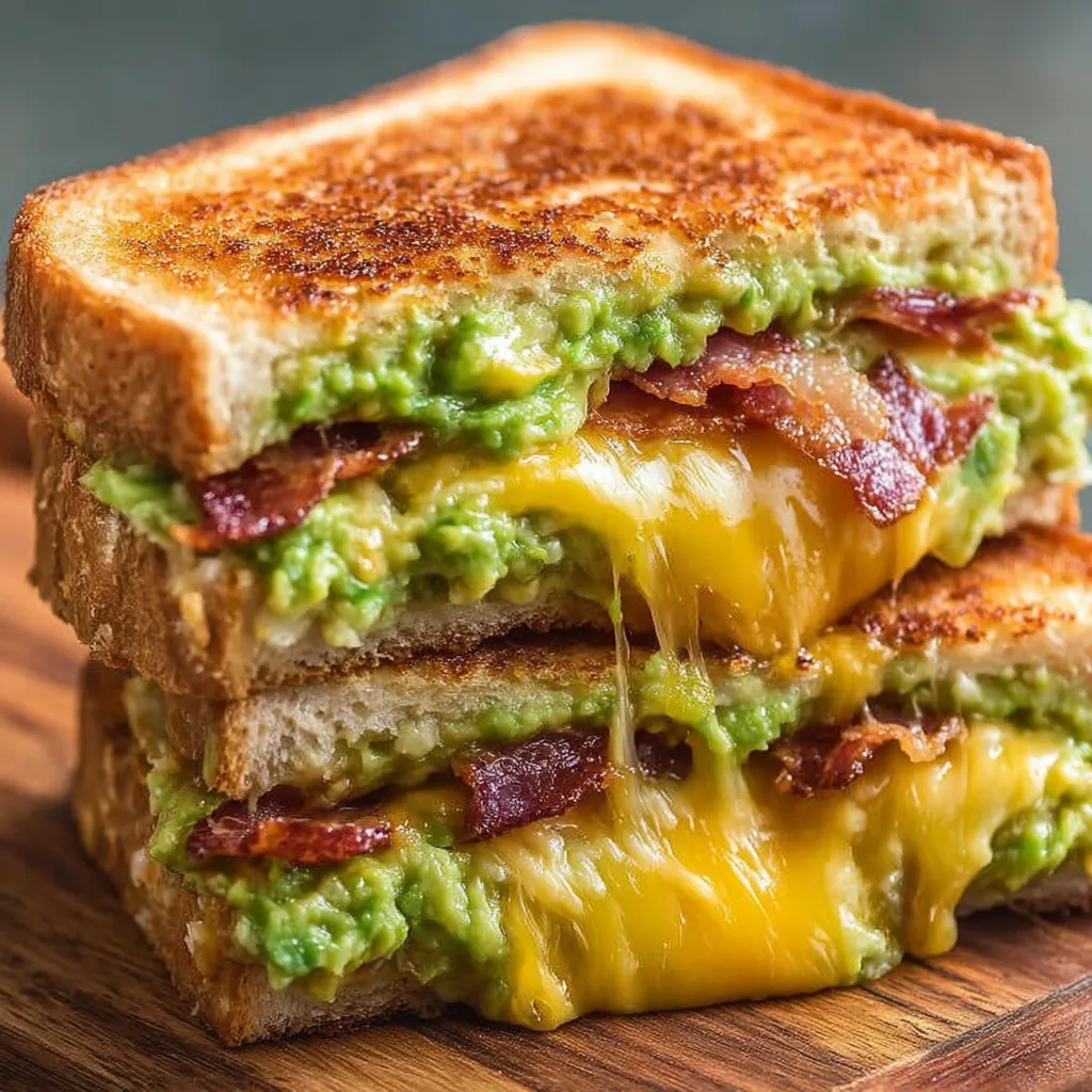 Bacon Guacamole Grilled Cheese recipe