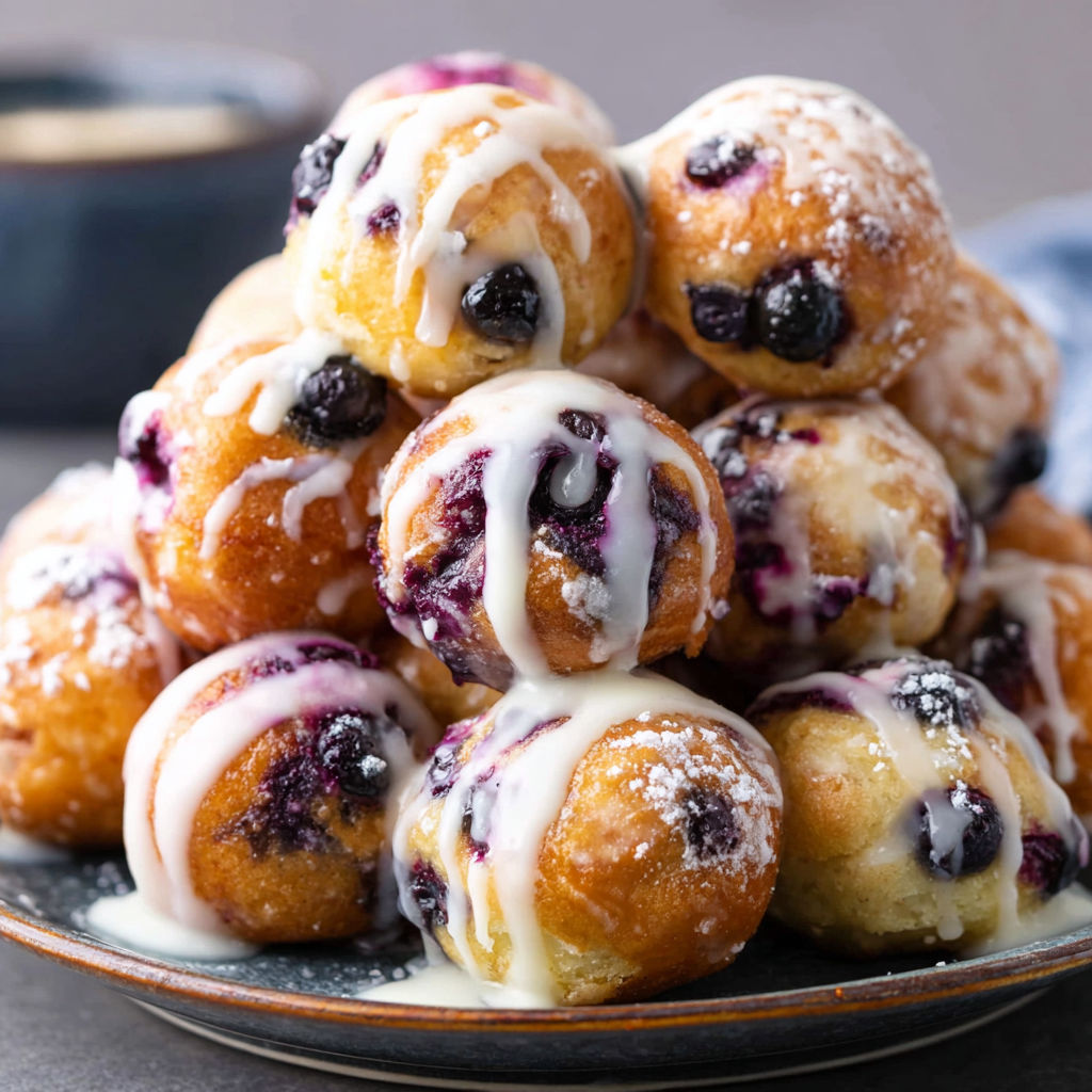 Baked Blueberry Fritter Bites recipe