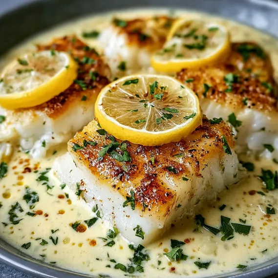 Baked Cod Coconut Lemon Cream recipe