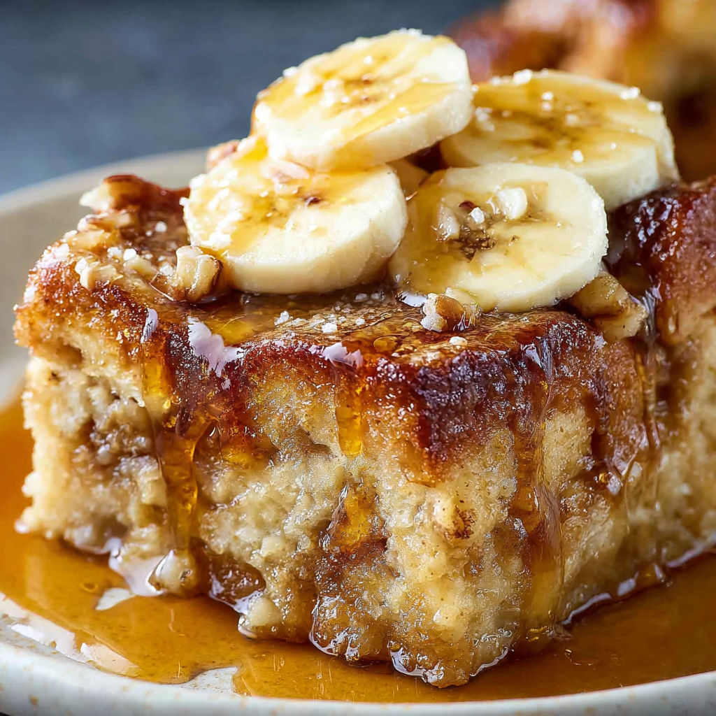 Banana Bread Pudding Easy recipe