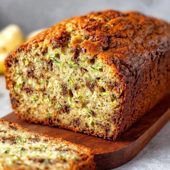 Banana Zucchini Olive Bread recipe