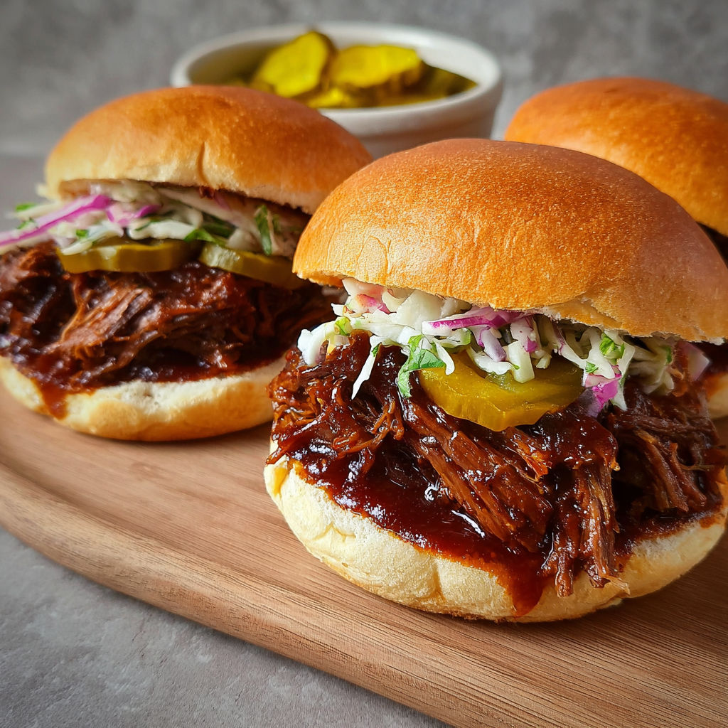 BBQ Pulled Beef Sandwiches recipe