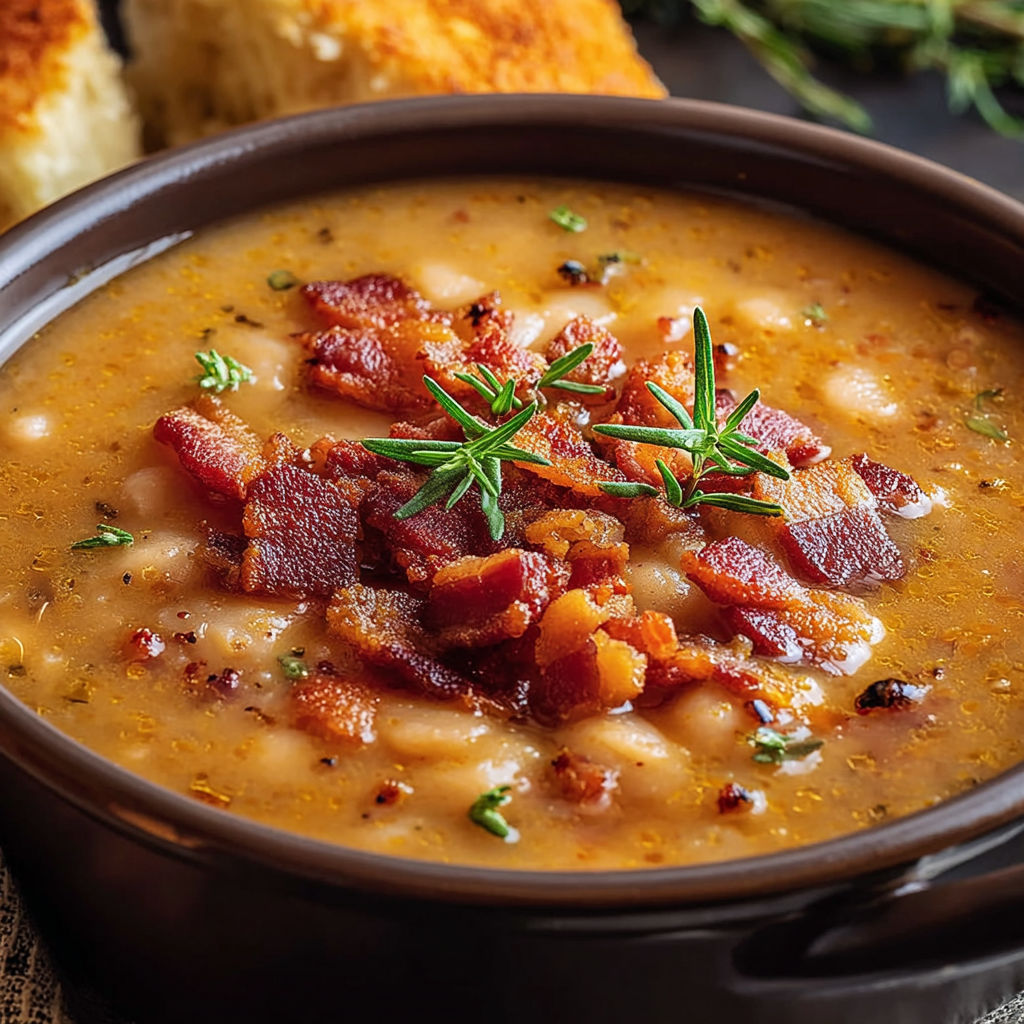 Bean with Bacon Soup recipe