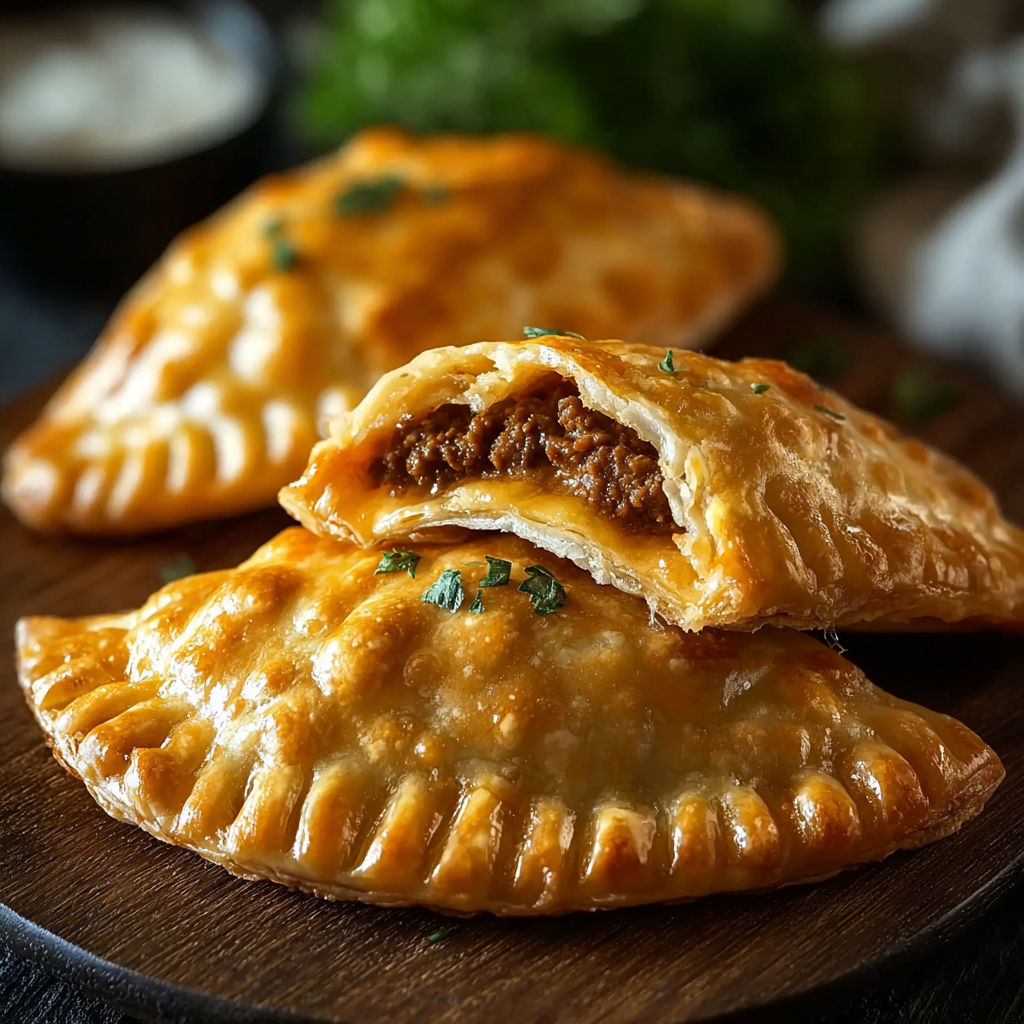 Beef Cheese Empanadas Baked recipe