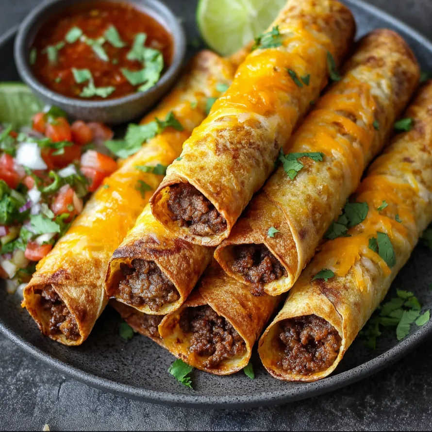 Beef Taquitos Mexican Style recipe