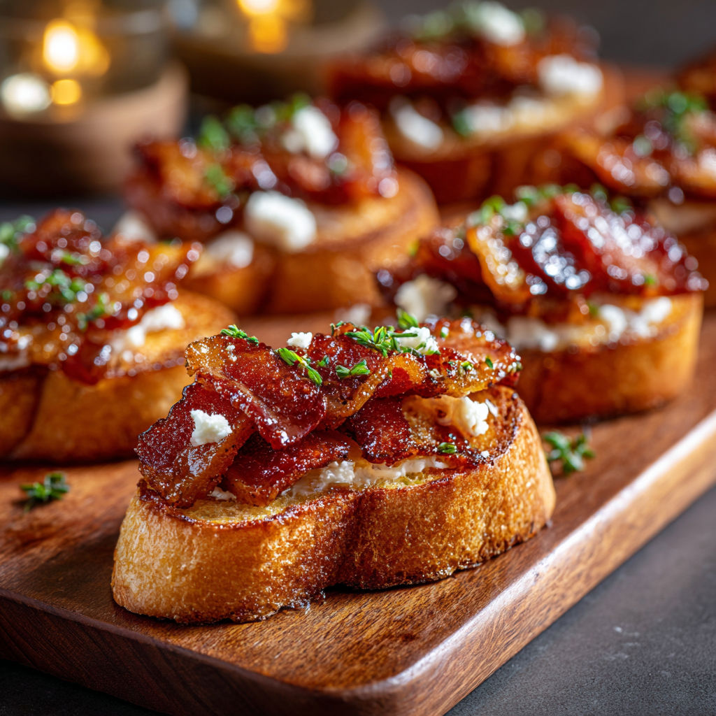 Million Dollar Bacon Crostini recipe