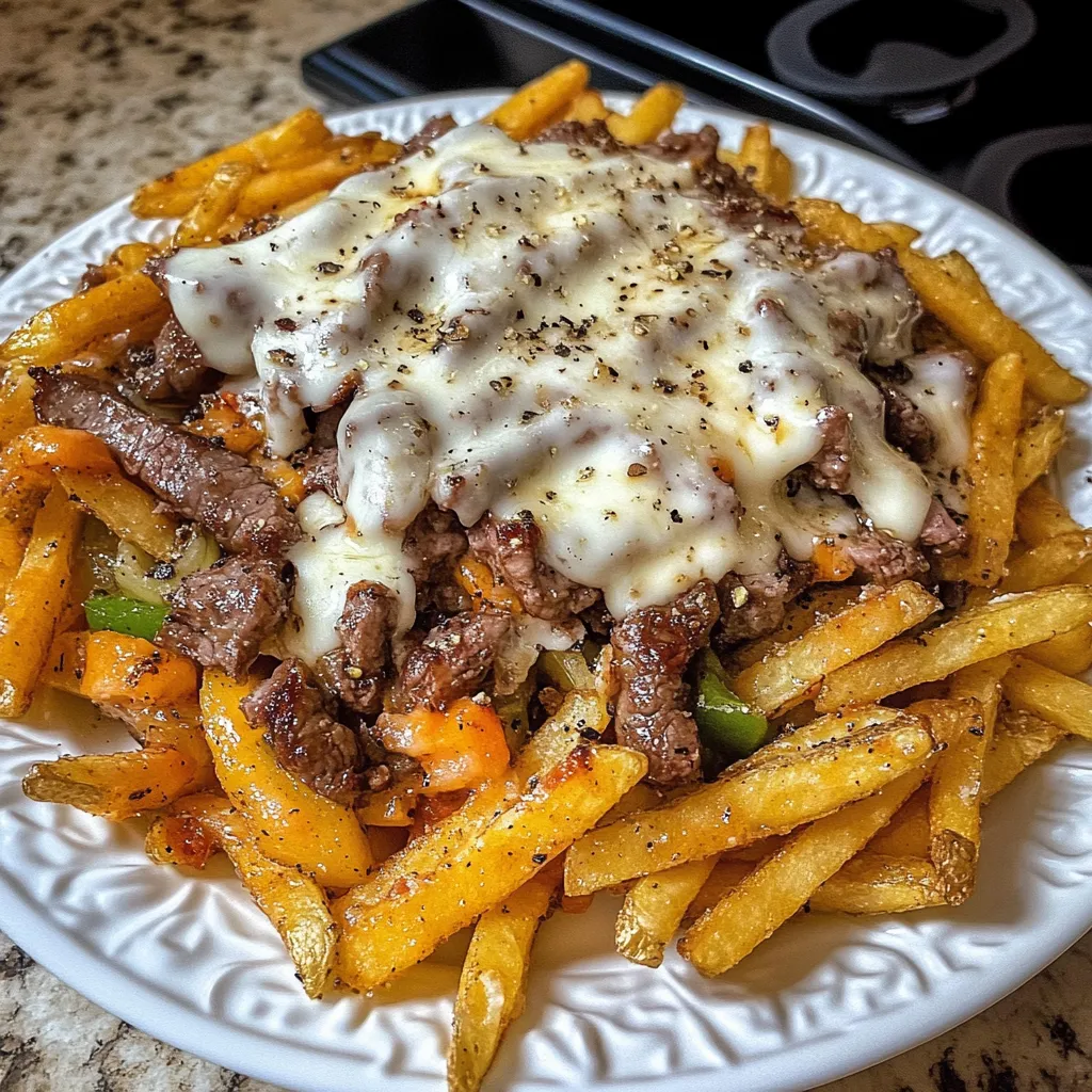 Steak & Cheese Loaded Fries recipe