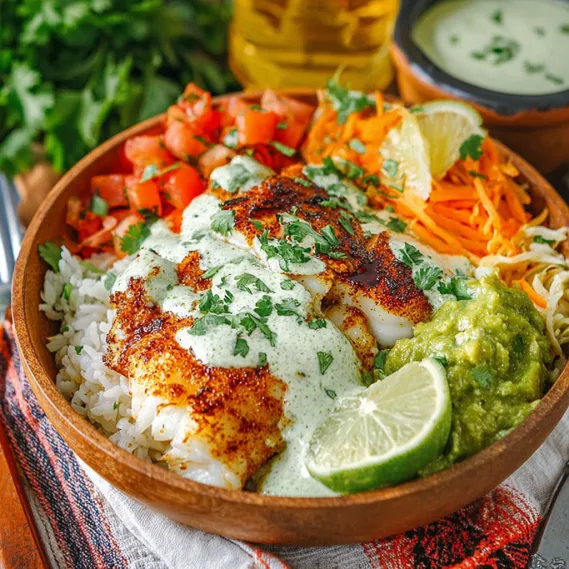 Blackened Fish Taco Bowls recipe