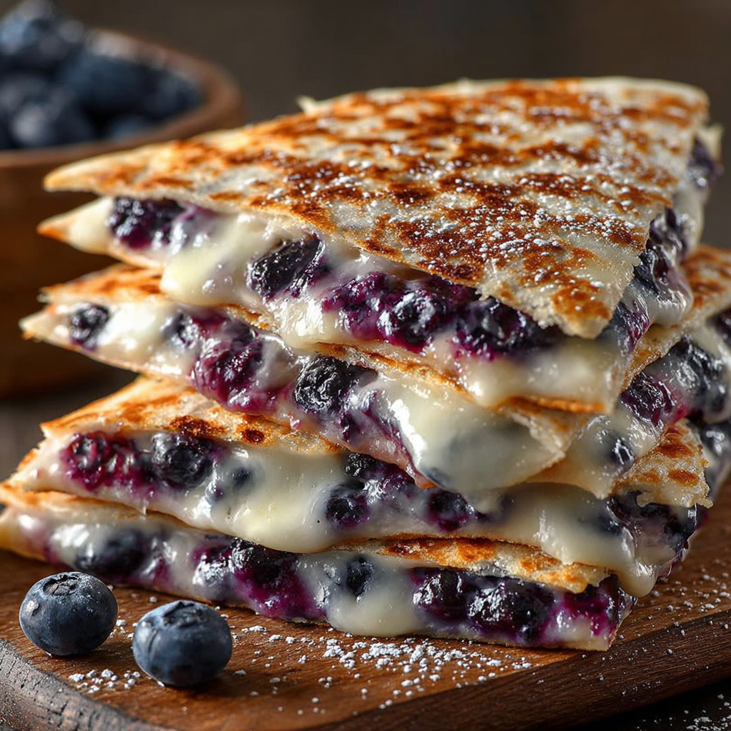 Blueberry Breakfast Quesadilla recipe