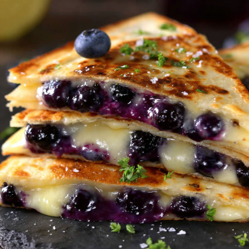 Blueberry Breakfast Quesadillas recipe