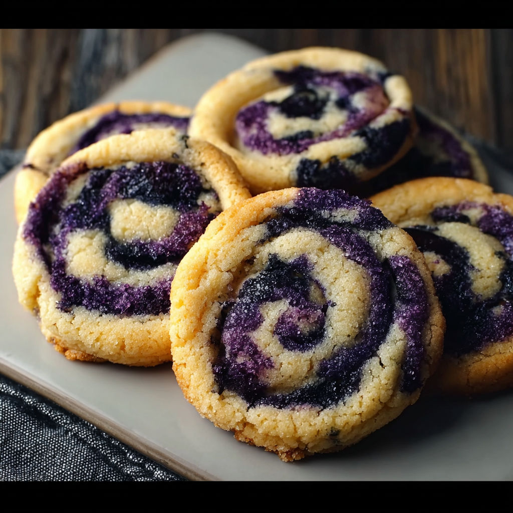 Blueberry Cheesecake Swirl Cookies recipe