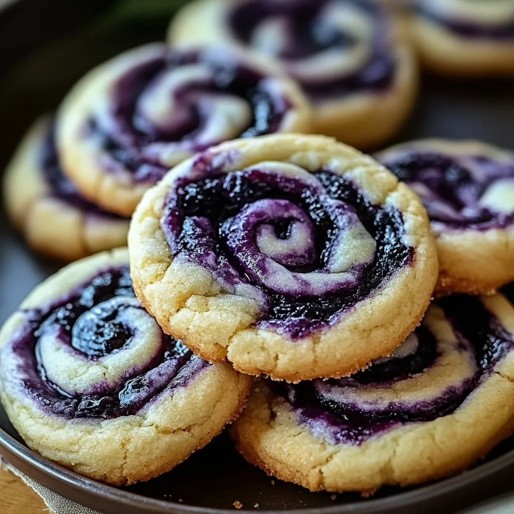 Blueberry Cheesecake Swirl Cookies recipe