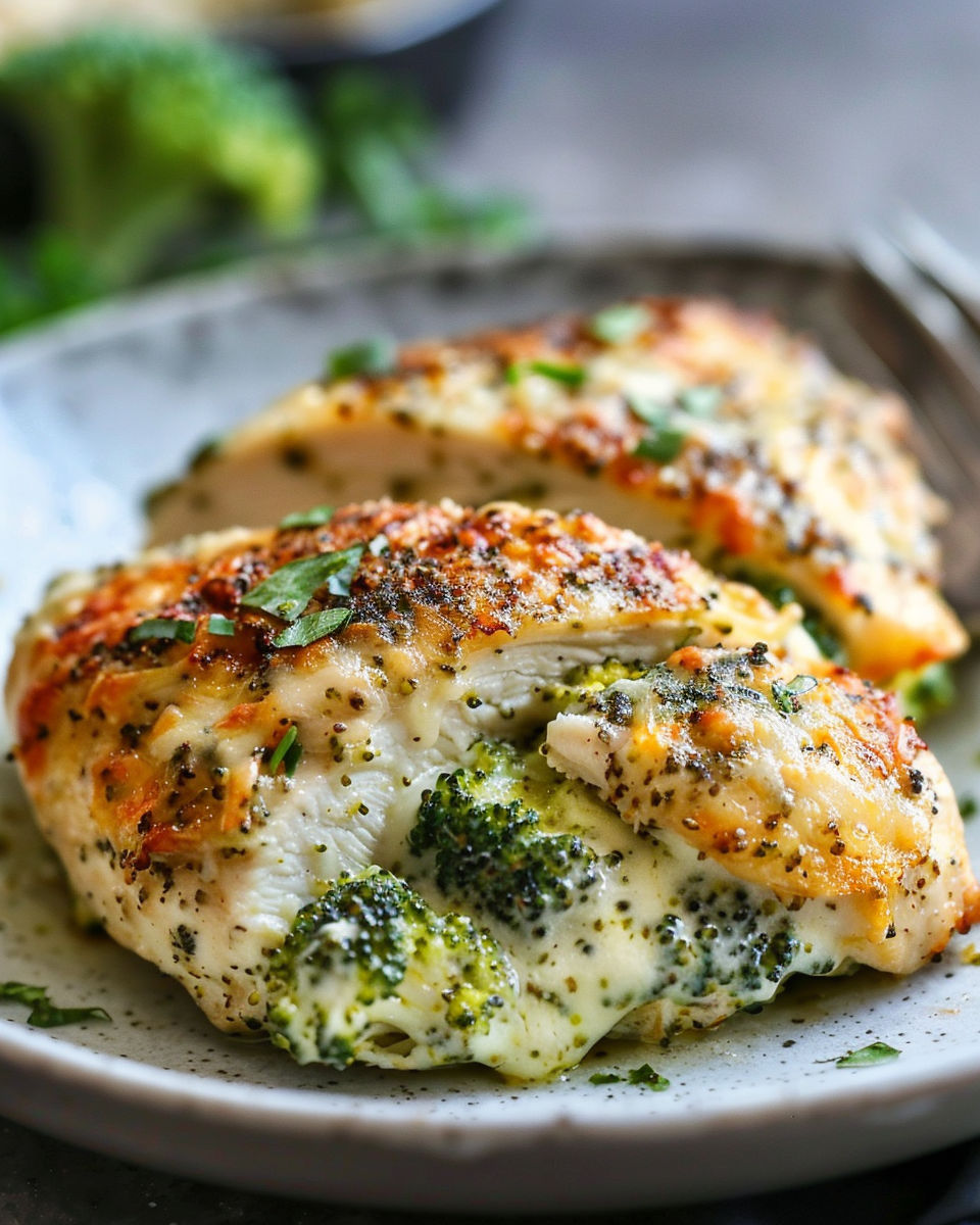 Broccoli Cheddar Stuffed Chicken recipe