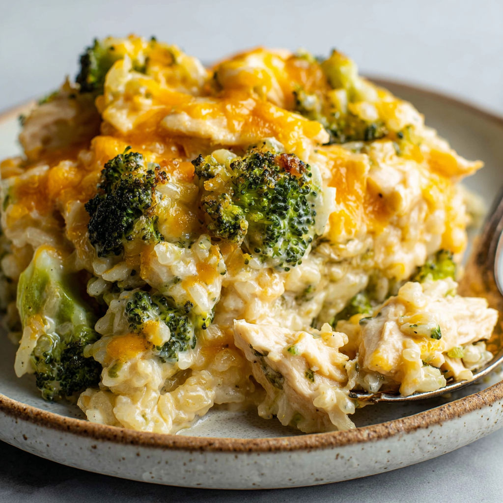Broccoli Rice Chicken Cheese recipe