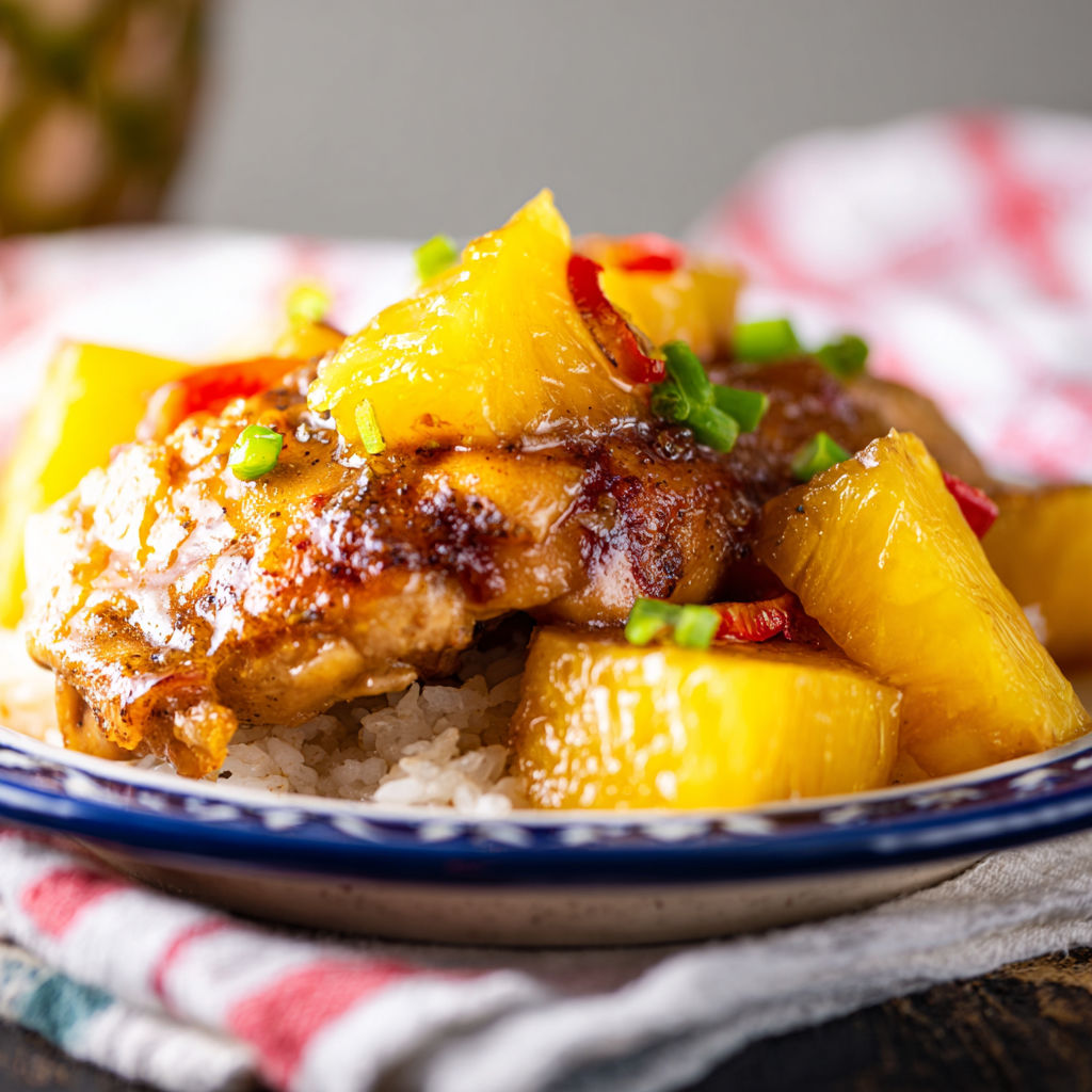 Crockpot Brown Sugar Pineapple Chicken recipe