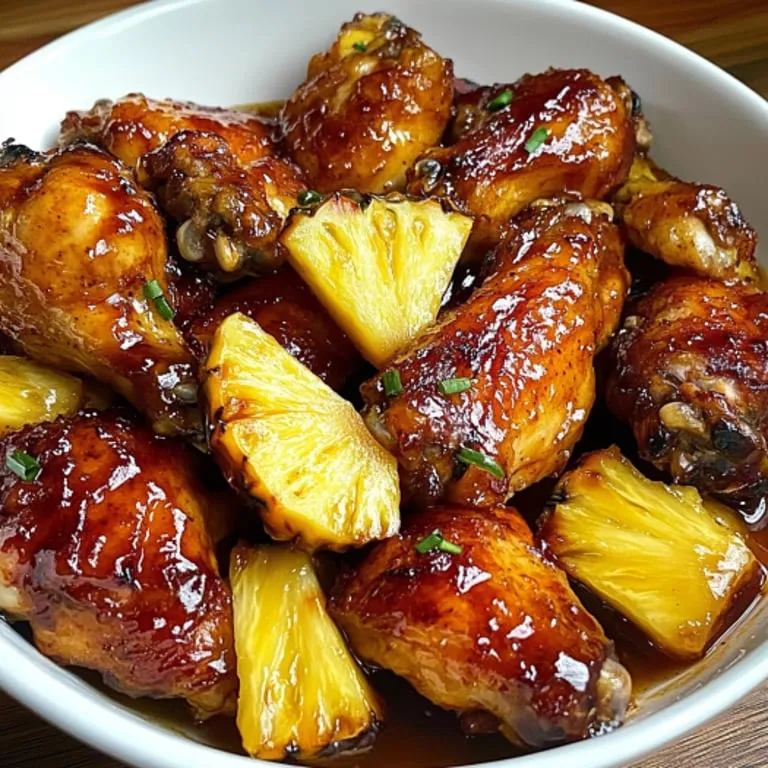 Brown Sugar Pineapple Wings Chicken recipe