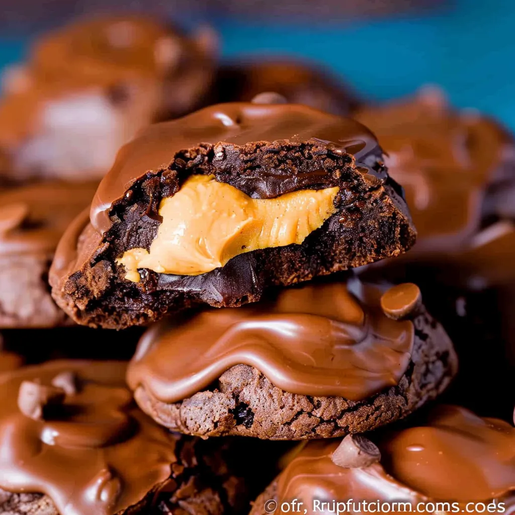 Buckeye Brownie Cookies recipe