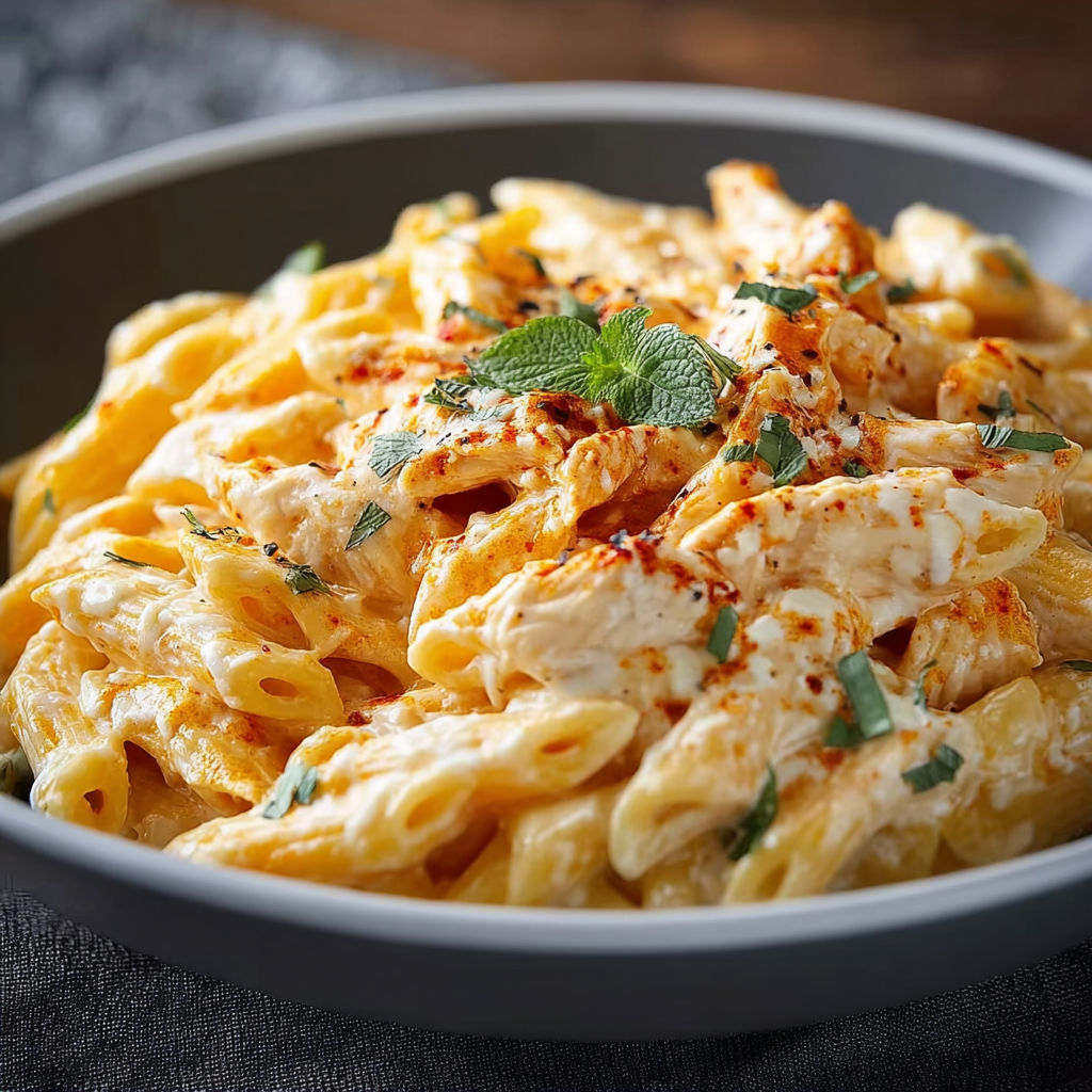 Buffalo Chicken Alfredo Pasta recipe