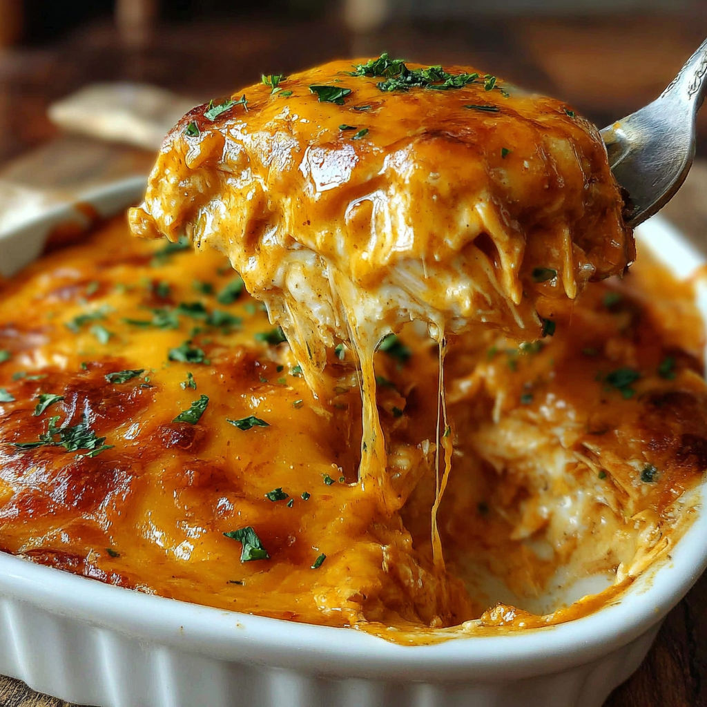 Buffalo Chicken Cheddar Bake recipe