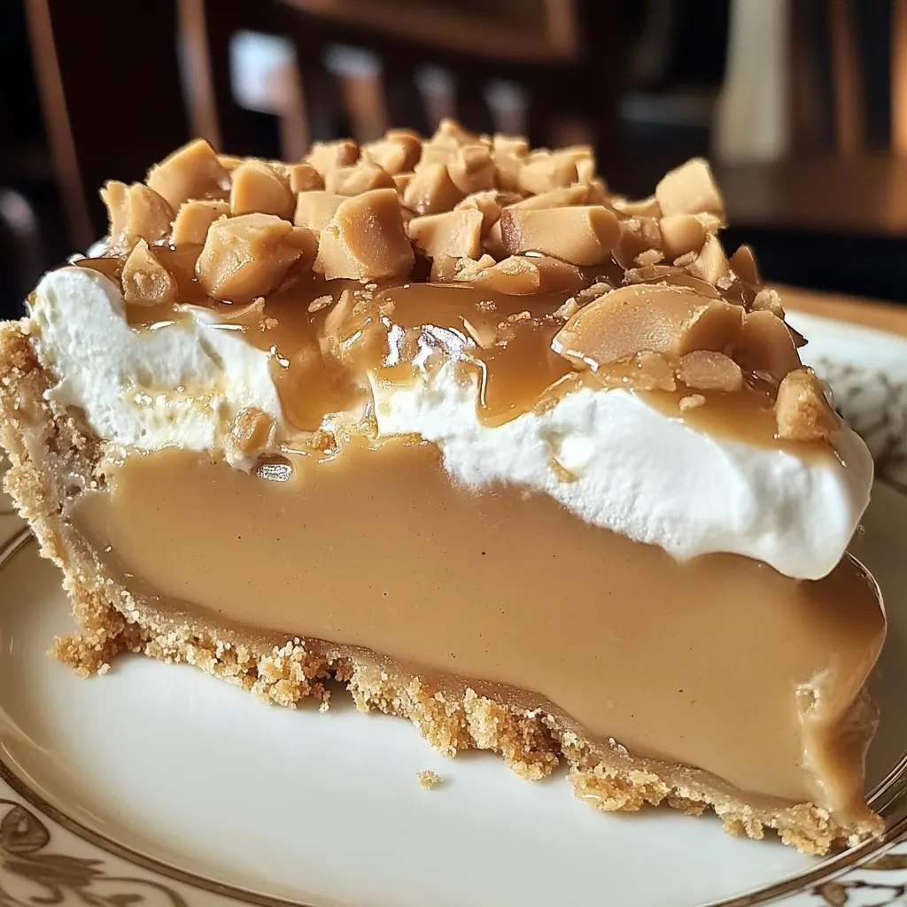 Butterscotch Heaven Pie Dessert recipe