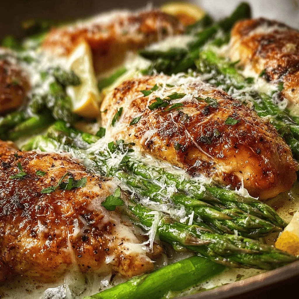 Caesar Chicken with Asparagus recipe