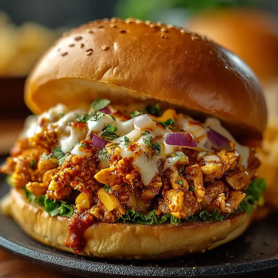 Cajun Chicken Sloppy Joes recipe