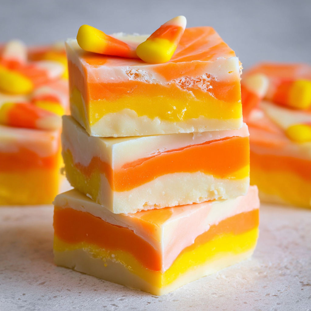 Candy Corn Fudge Treats recipe