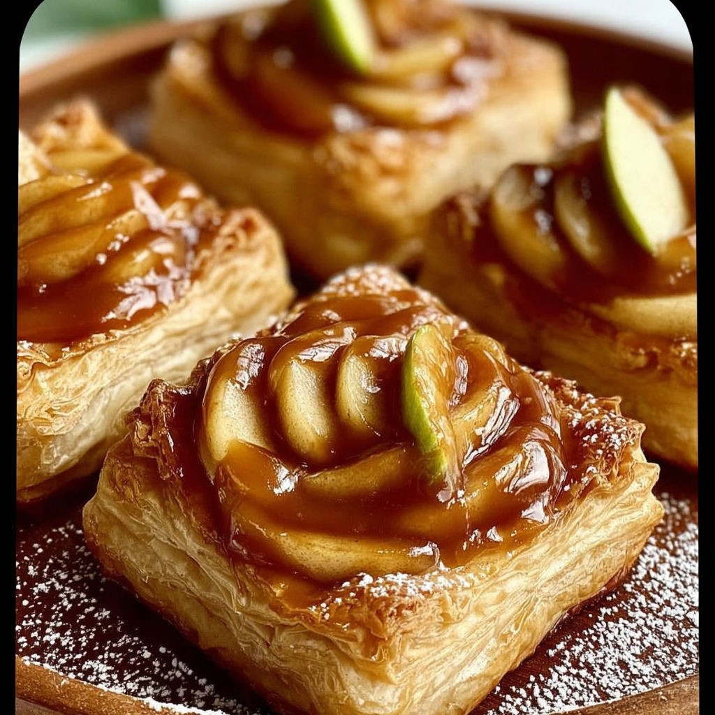 Caramel Apple Puff Pastry recipe