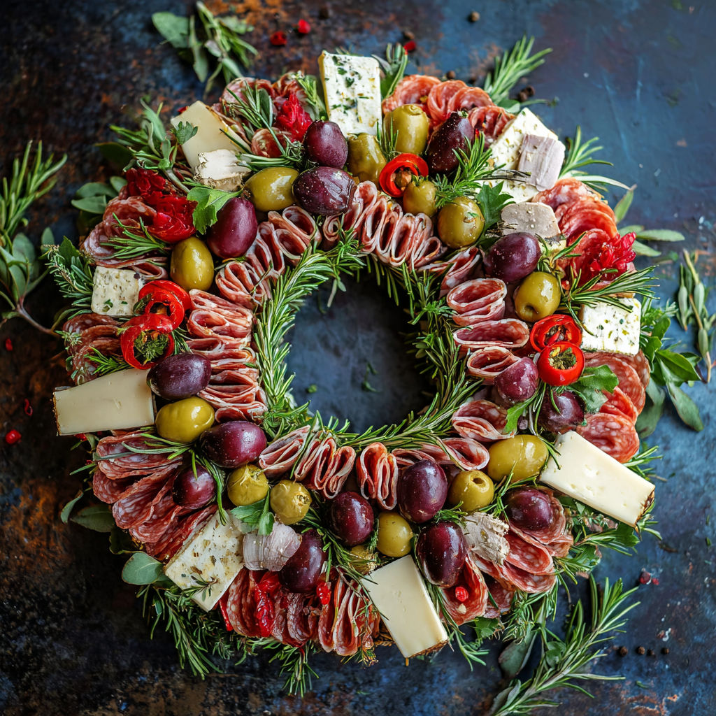 Charcuterie Wreath Mozzarella Pearls recipe