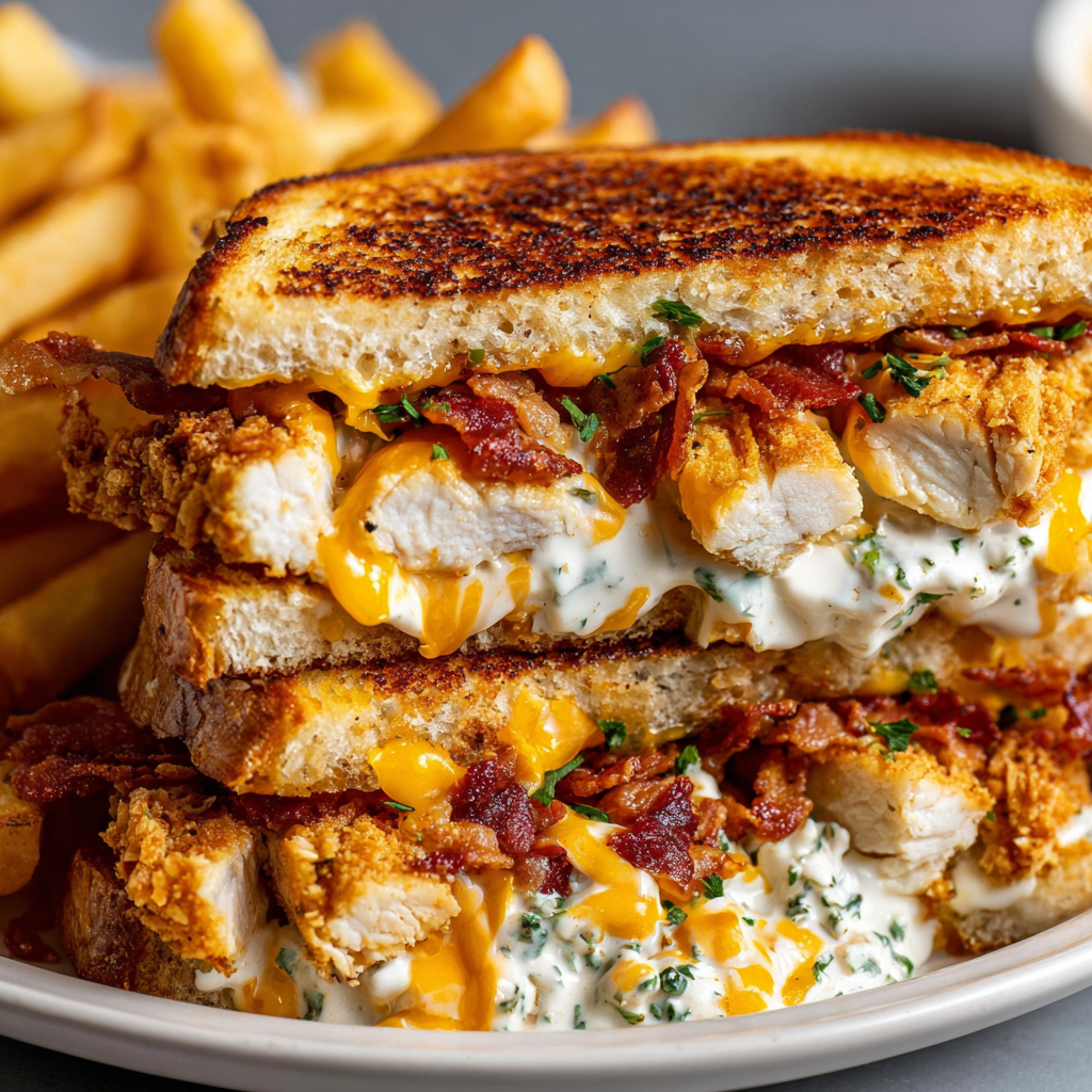 Cheddar Bacon Ranch Chicken Melt recipe