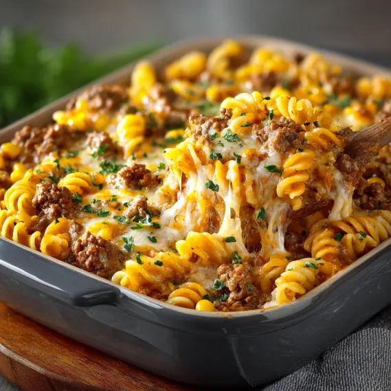 Loaded Cheddar Ranch Beef Corn recipe