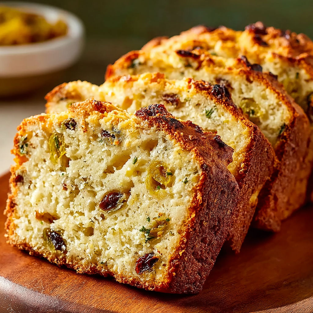 Cheese Olive Quick Bread recipe