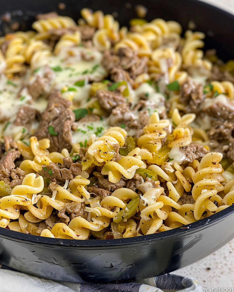 Cheese Steak Hamburger Helper recipe
