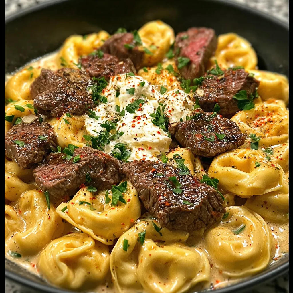 Tortellini Cheesesteak Sauce recipe