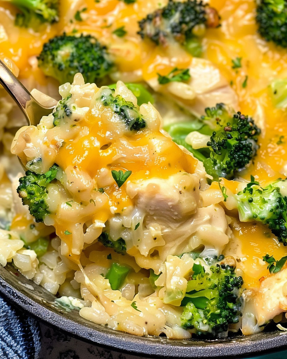 Cheesy Chicken Broccoli Rice recipe