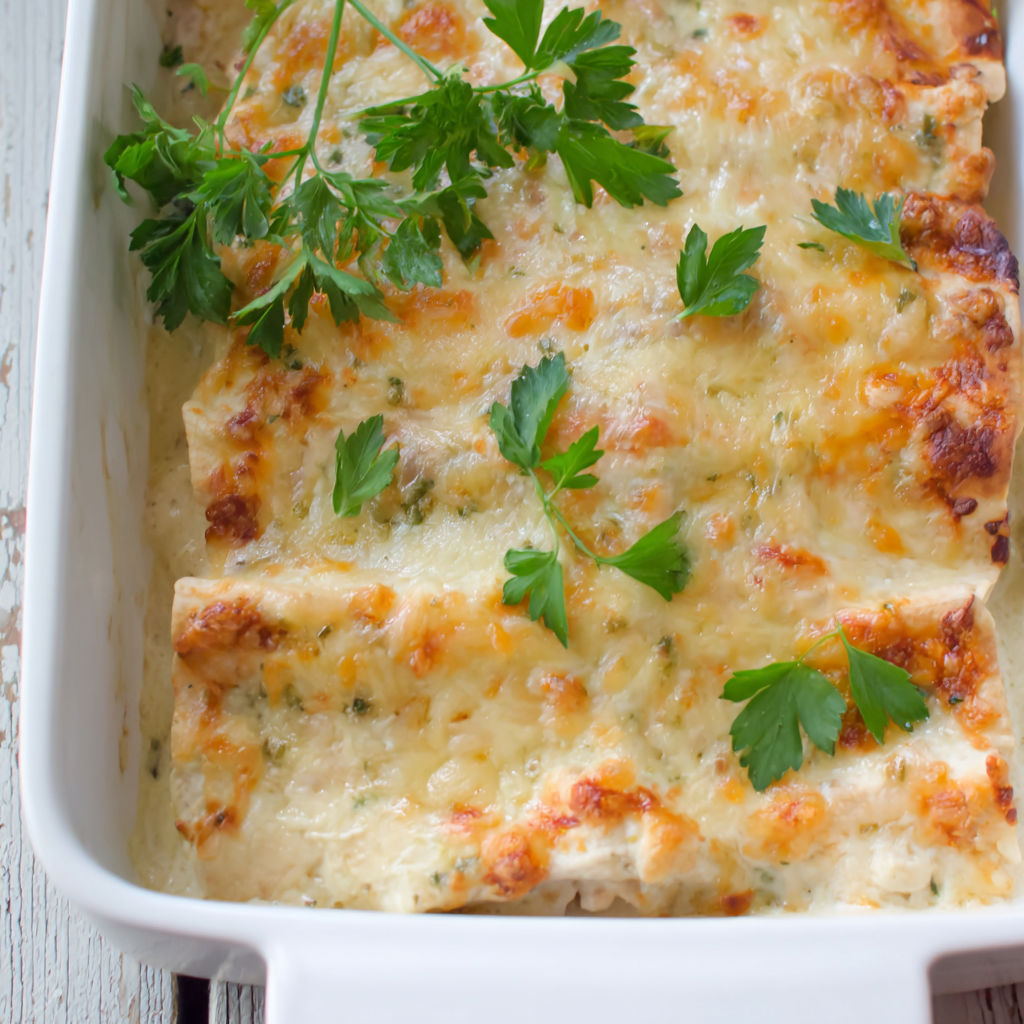 Cheesy Chicken Enchiladas Bake recipe