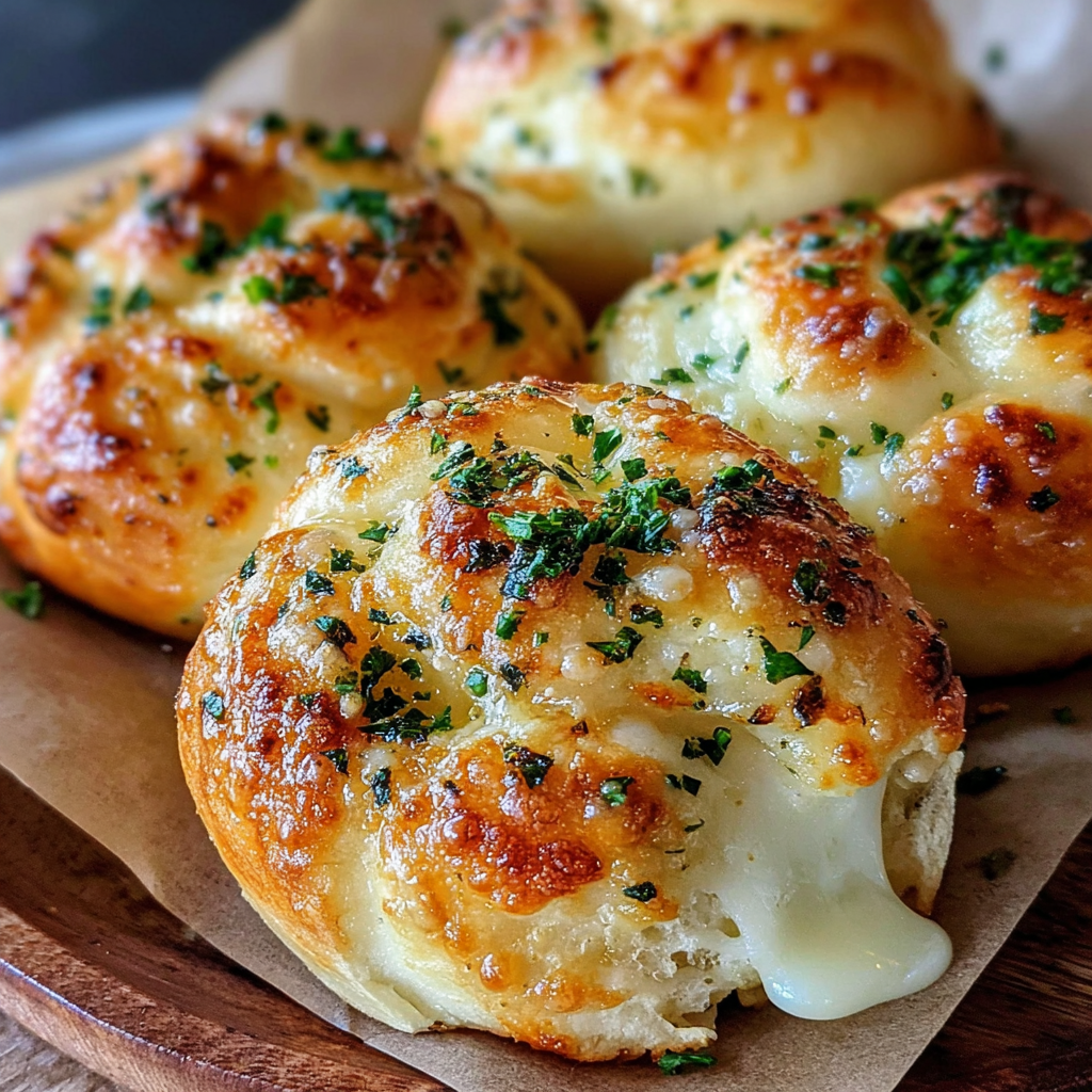 Cheesy Garlic Mozzarella Rolls recipe