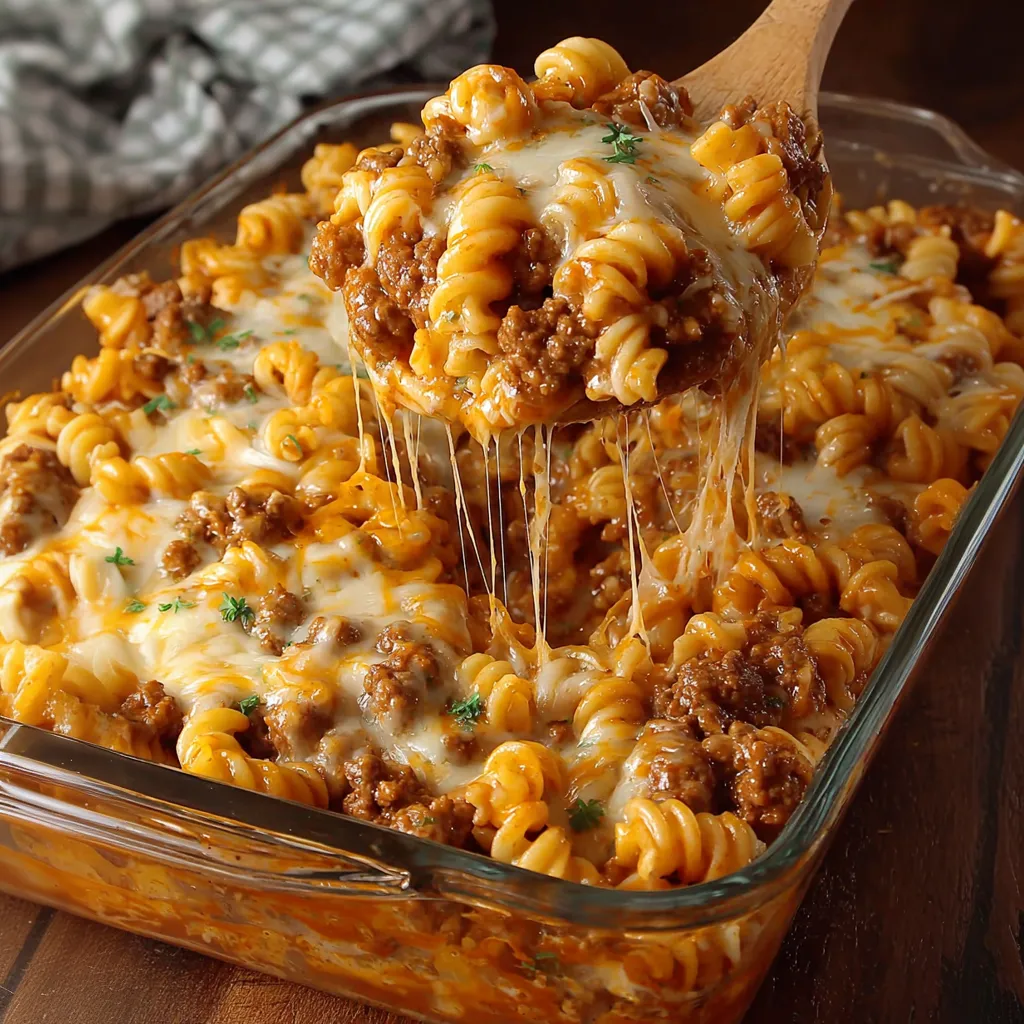 Hamburger Pasta Casserole recipe