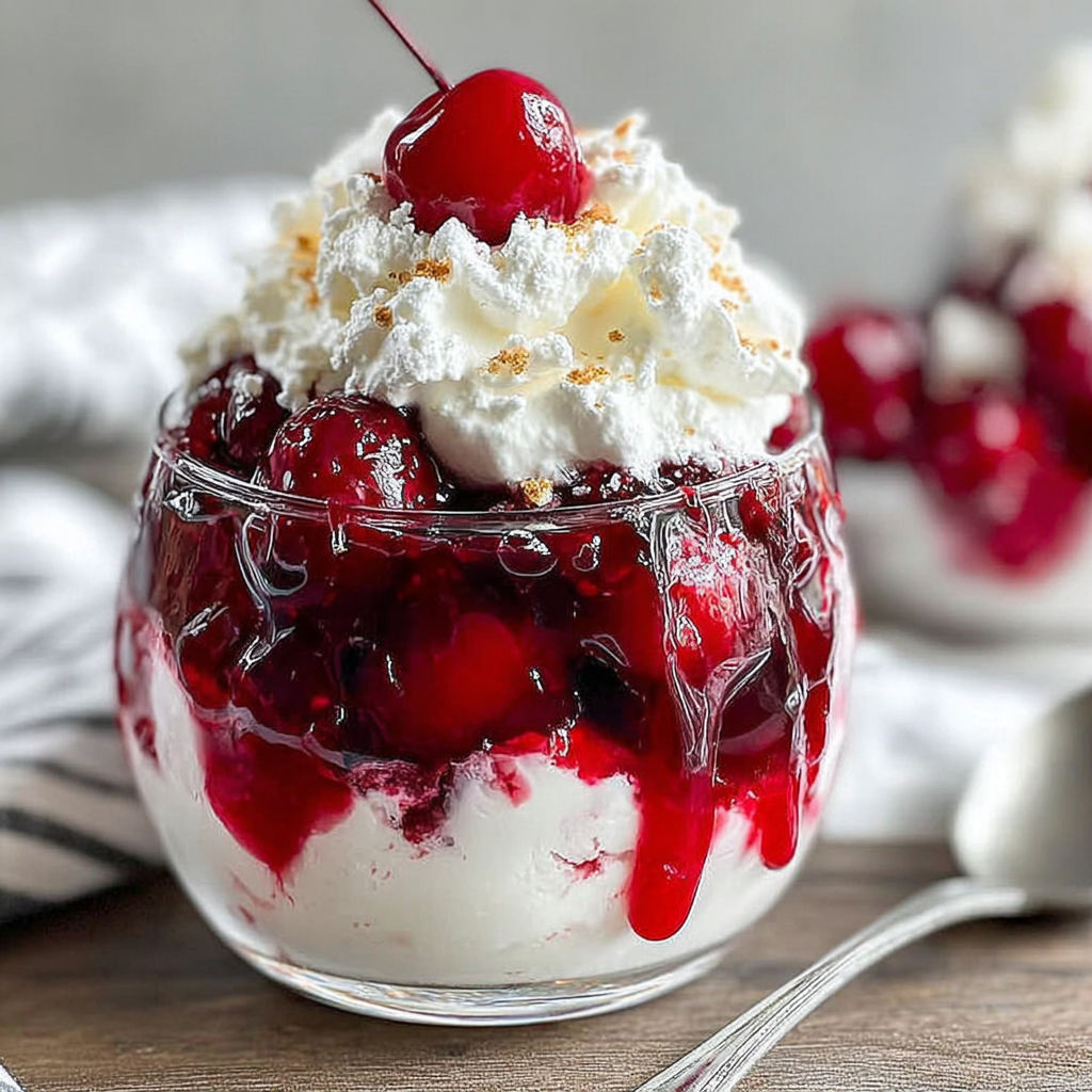 Cherries in the Snow Dessert recipe