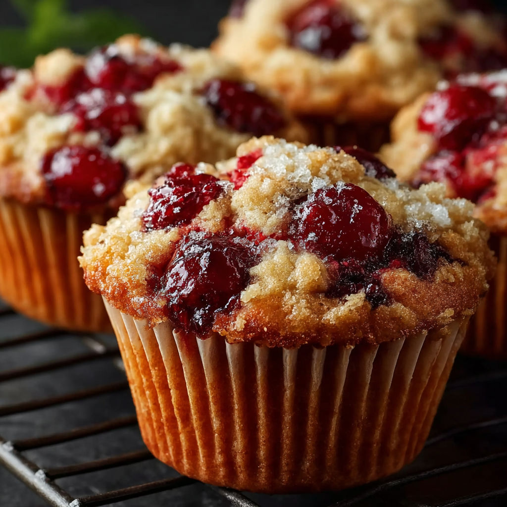 Cherry Cobbler Muffins Easy recipe